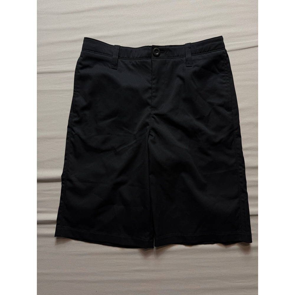 Under Armour Boys Black HeatGear Golf‎ Shorts Size 14 New NWT Loose Fit Athletic